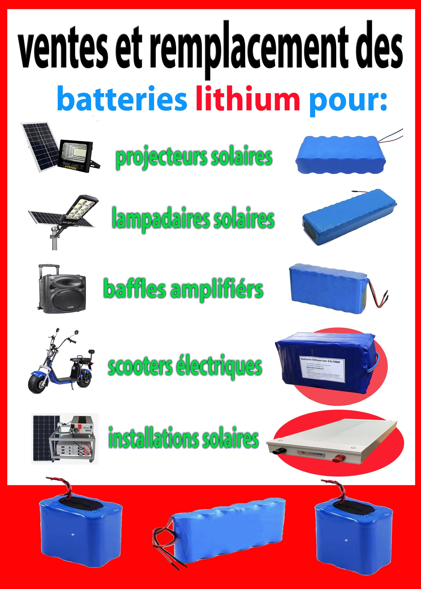 Nos petites batteries lithium