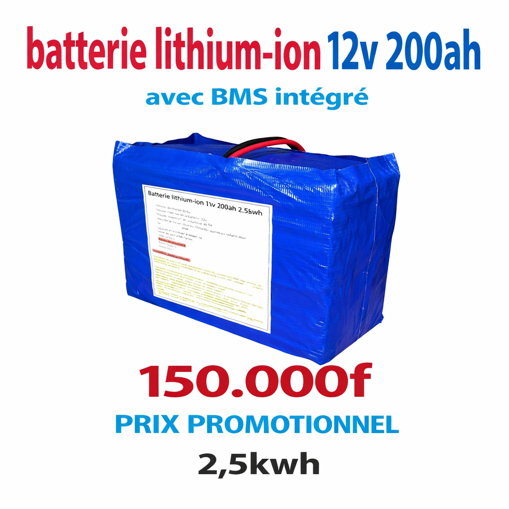Batterie lithium-ion 12v 200ah